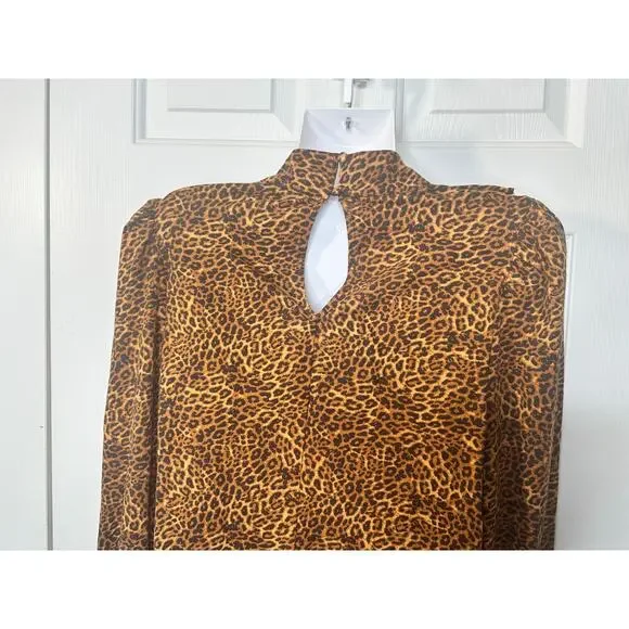 Women's Animal print‎ turtleneck long sleeve size L - Picture 4 of 7